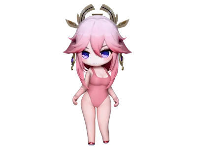 Q-Version Yae Miko Swimsuit