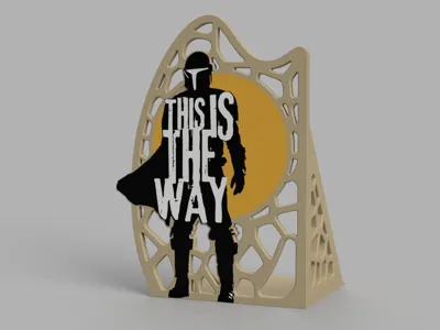 Galactic Voronoi Bookend for Mando fans.