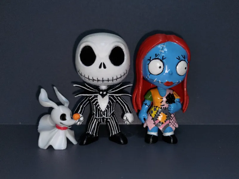 Jack, Sally, Zero Chibi characters