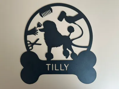poodle wall decoration