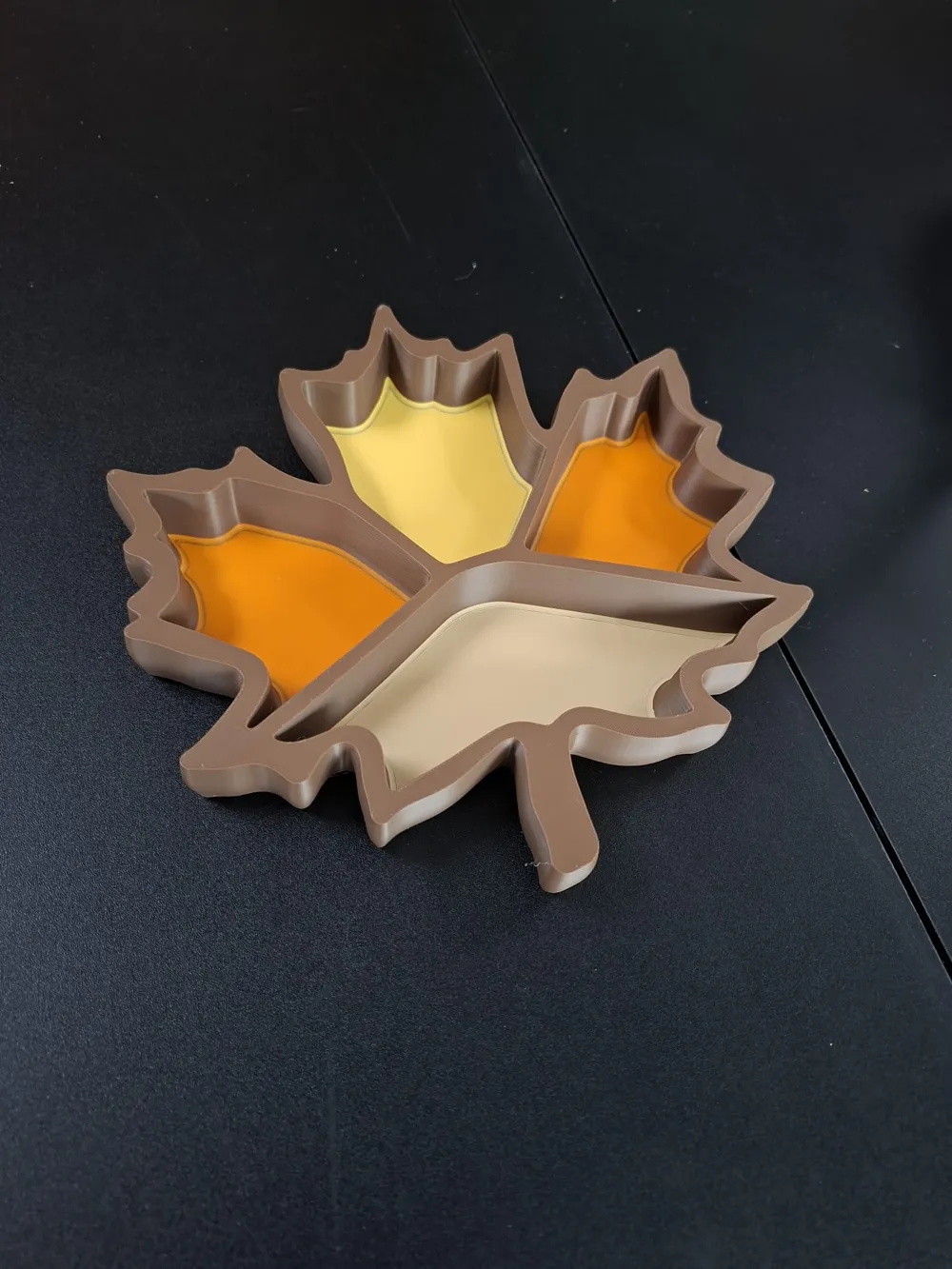 Maple Leaf Candy Bowl & Snack Tray – 4 Compartment - Free 3D Print ...