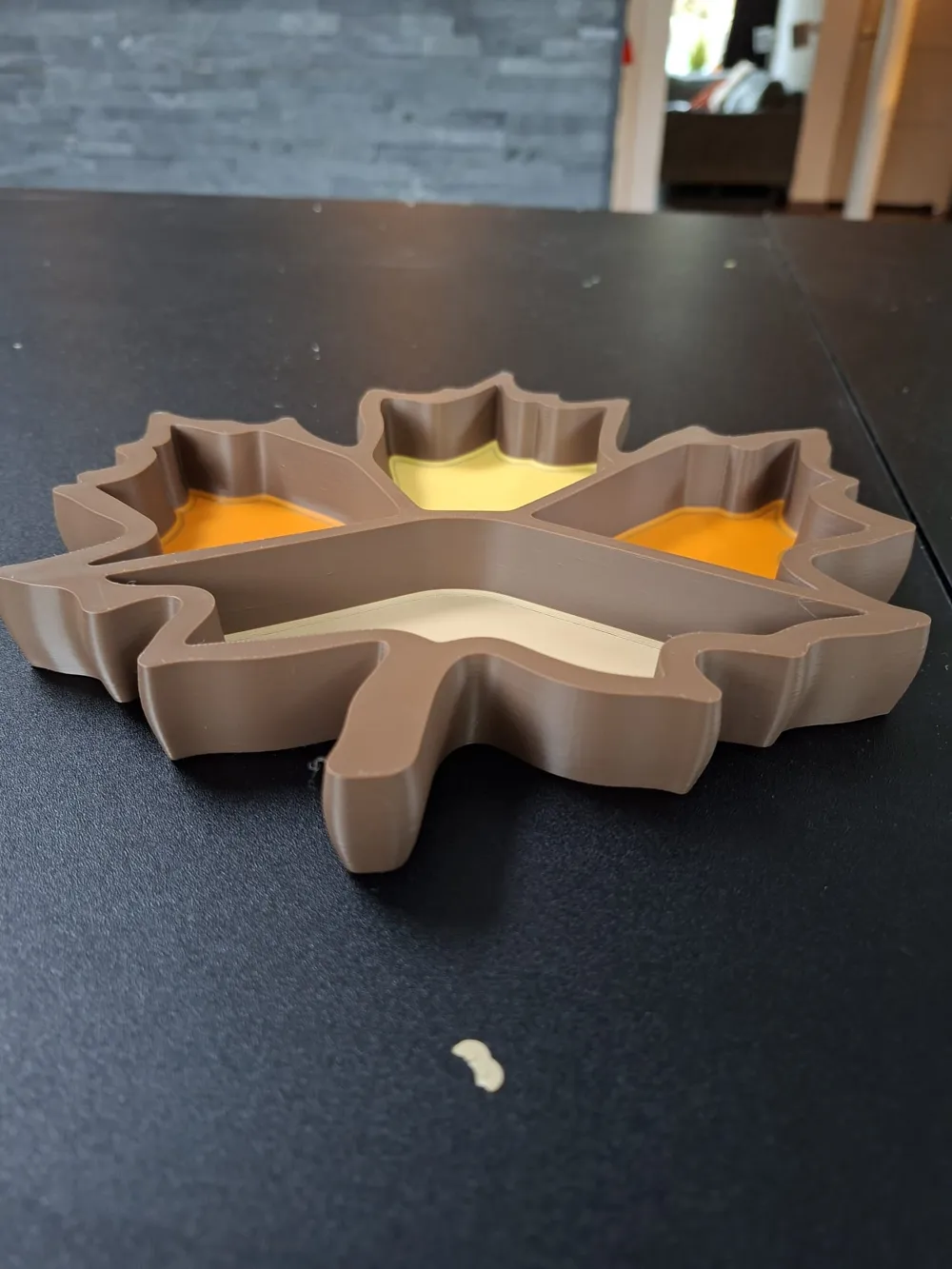 Maple Leaf Candy Bowl & Snack Tray – 4 Compartment - Free 3D Print ...