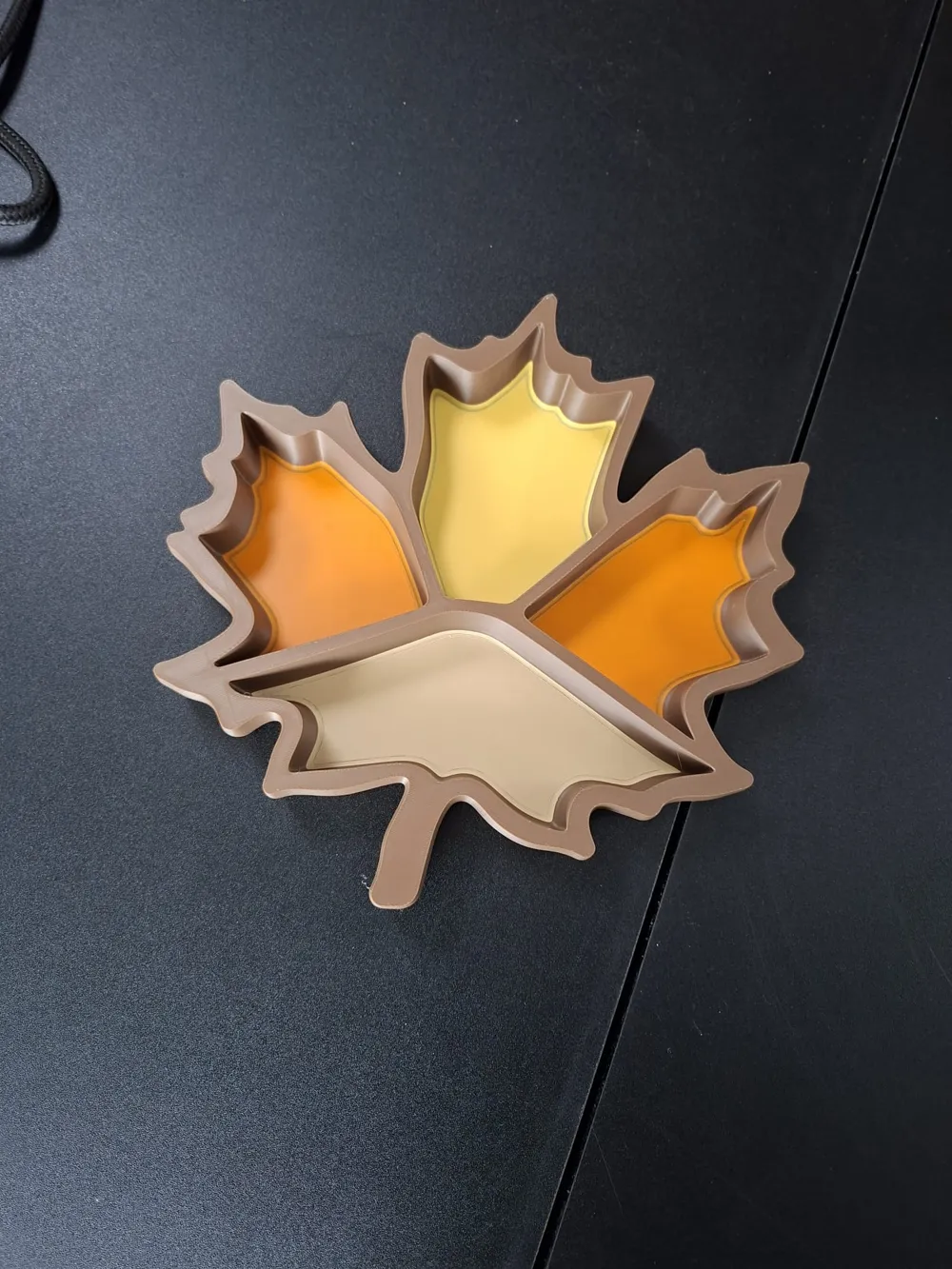 Maple Leaf Candy Bowl & Snack Tray – 4 Compartment - Free 3D Print ...
