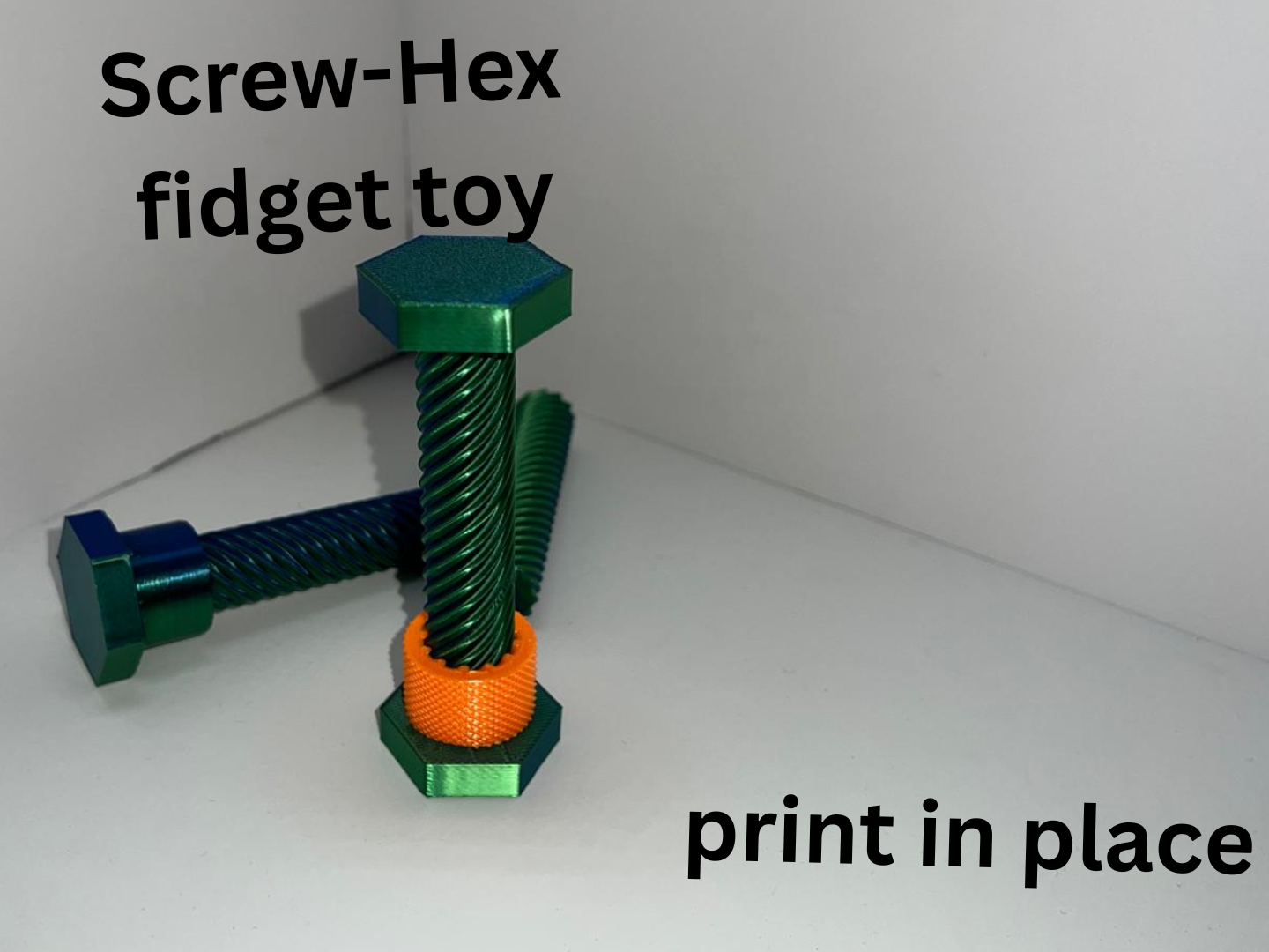 Screw-Hex fidget toy 3D model