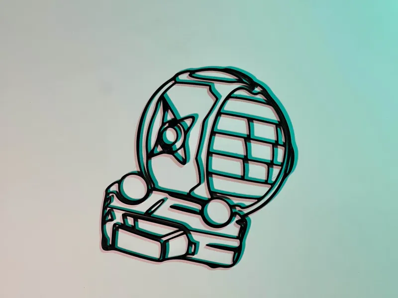 Art mural Line Art Fennec Flip Reset Rocket League