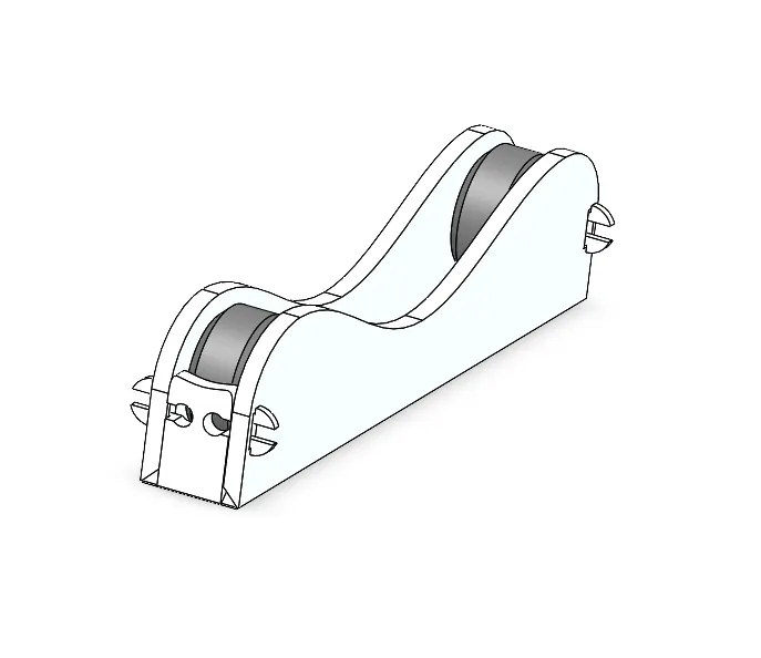 Flat Print Filament Spool Holder / Roller
