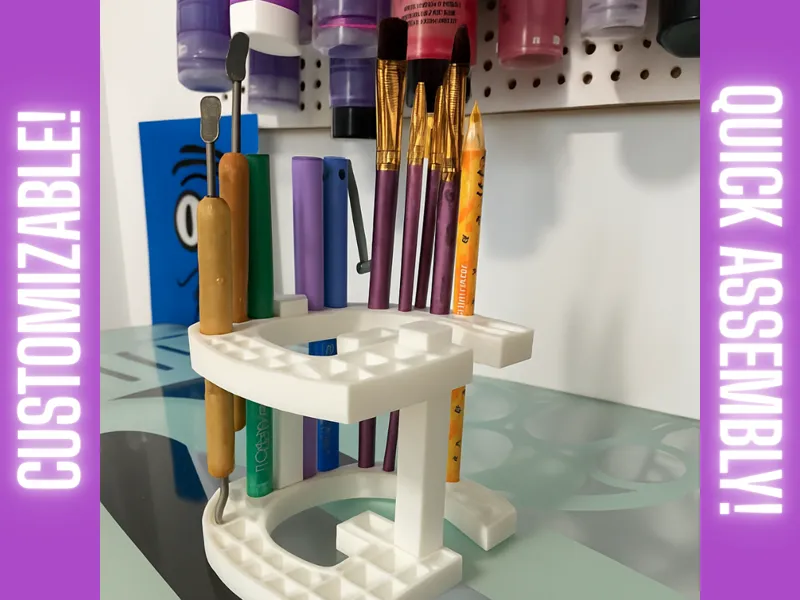 A–Z Letters Paintbrush Holder Set!