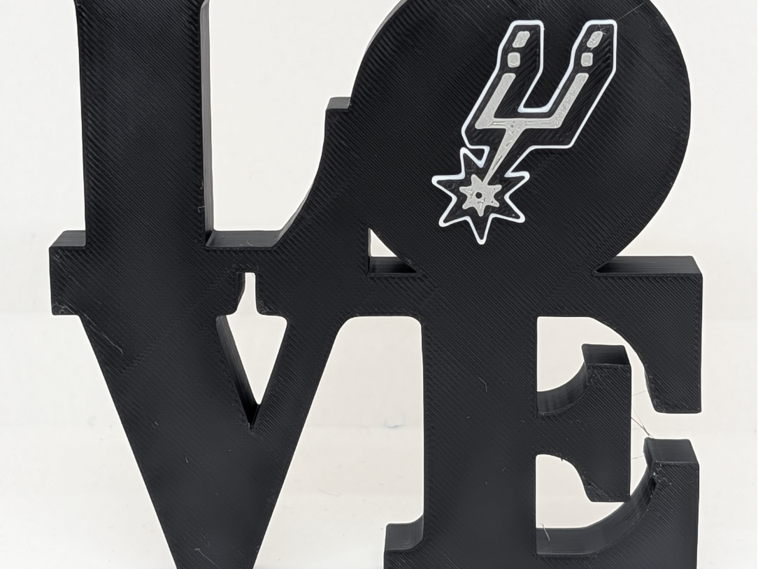 San Antonio Spurs Love Park Sign