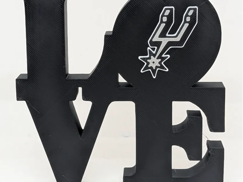 San Antonio Spurs Love Park Sign