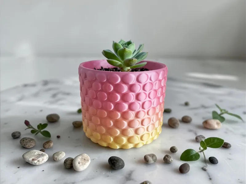 Modern Bubble Planter - Gradient Sunset Edition