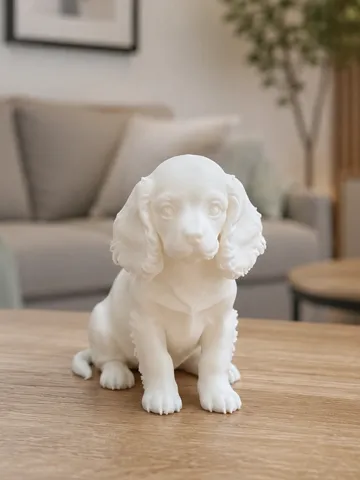 Modelo para impresión 3D: Cavalier King Charles Spaniel – Puppy — vista de referencia 2