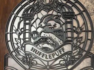 Harry Potter Hufflepuff Stained Glass / Suncatcher