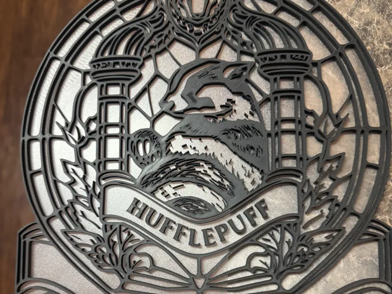 Harry Potter Hufflepuff Stained Glass / Suncatcher