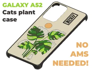 Cats on a plant phone case Samsung Galaxy A52 case