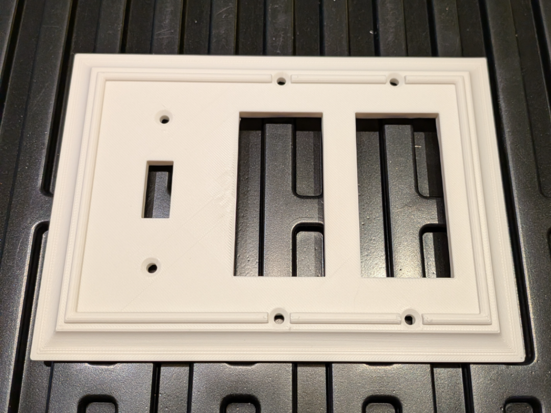 Decorative Double Decor/Single Toggle Cover Plate