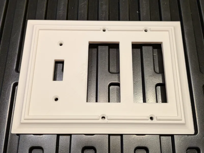 Decorative Double Decor/Single Toggle Cover Plate