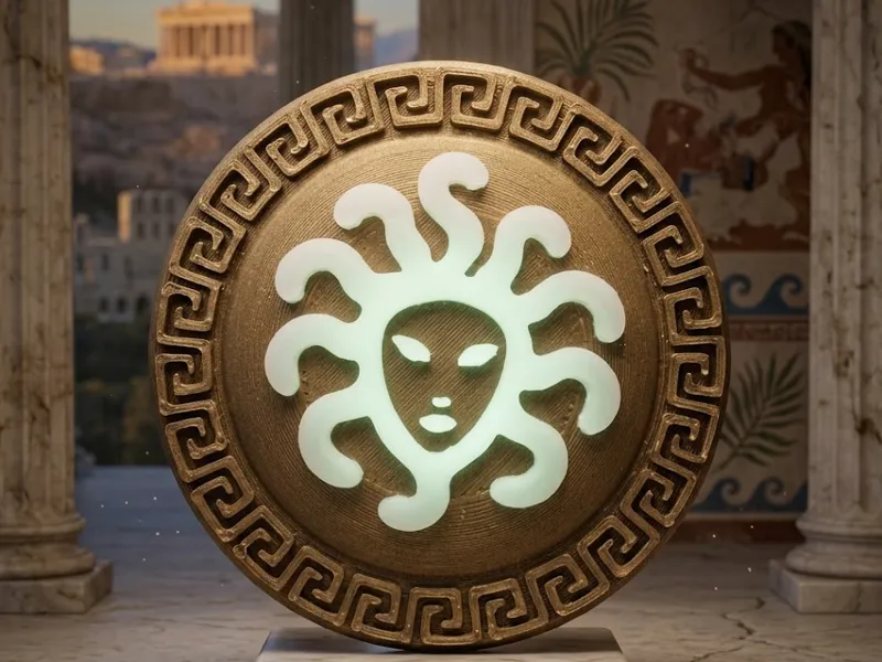 (Glow) Aegis, Athena shield & Medusa Head