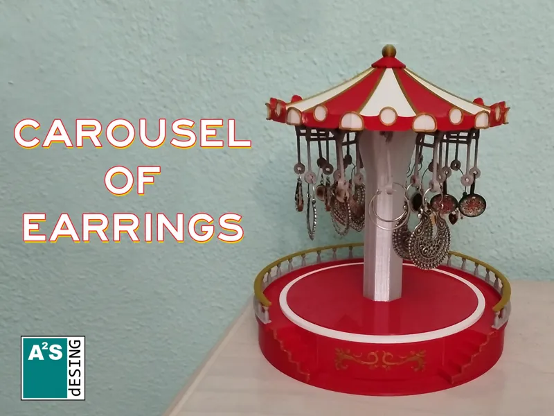 Carousel of earrings
