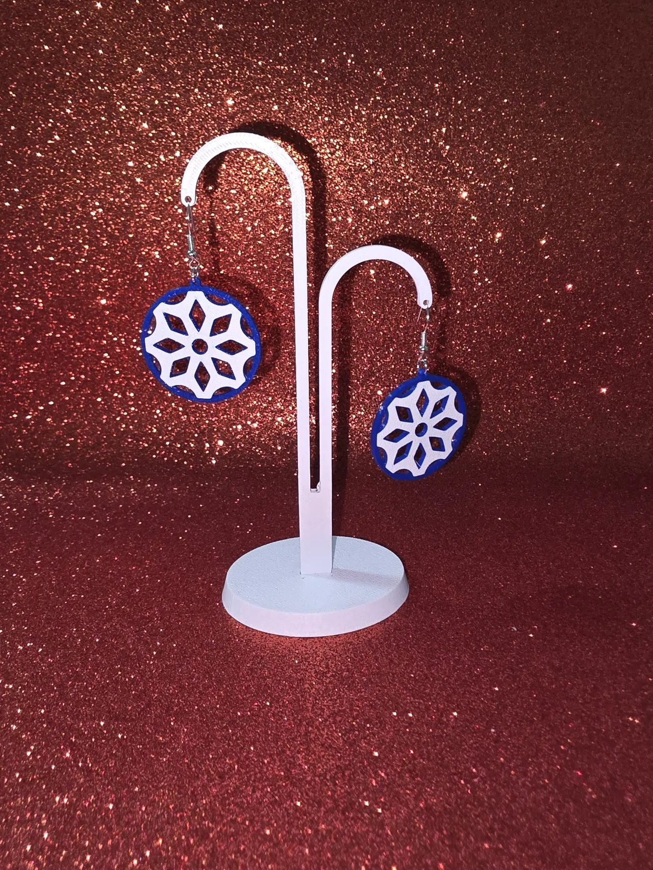 Ice wheel earrings view 3