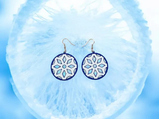 Ice wheel earrings