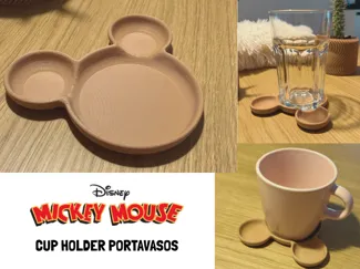MICKEY MOUSE CUP HOLDER PORTAVASOS JEWELRY HOLDER