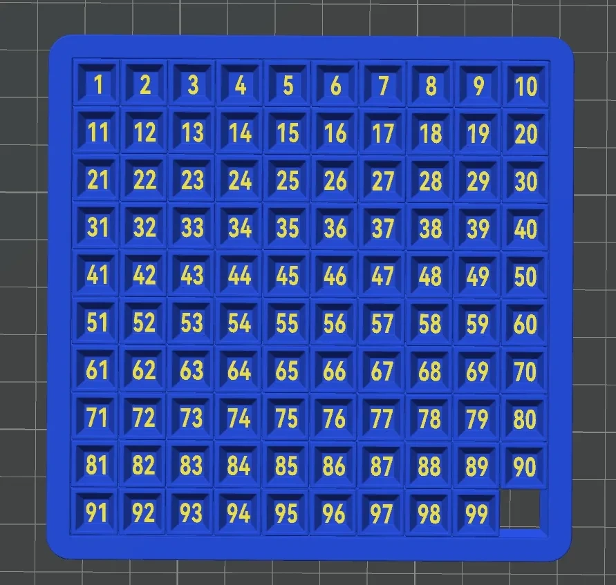 Miniatura 3 do modelo 3D 数字华容道 10×10 