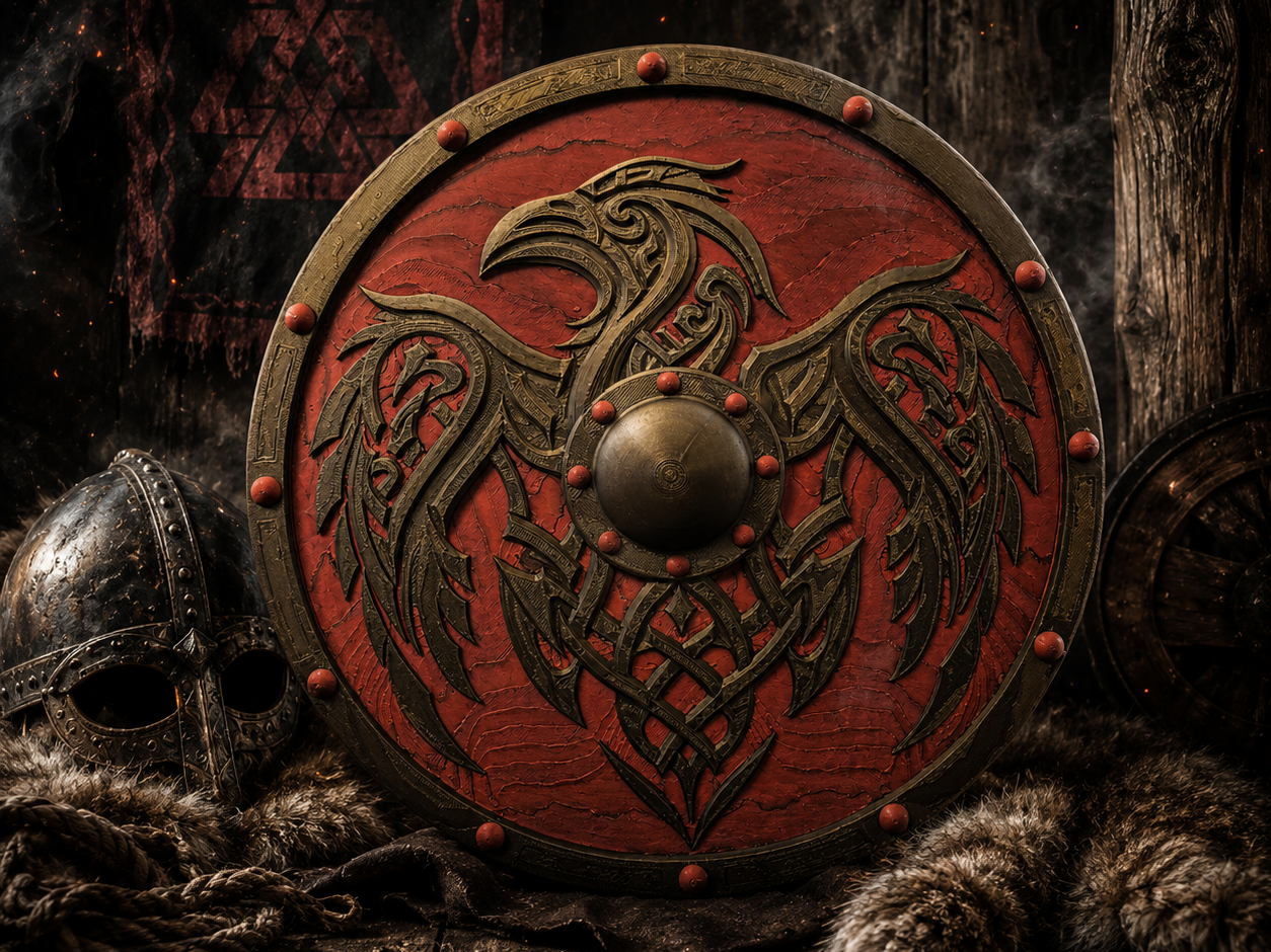 Ravenborn Shield – Wikinger Wandschild
