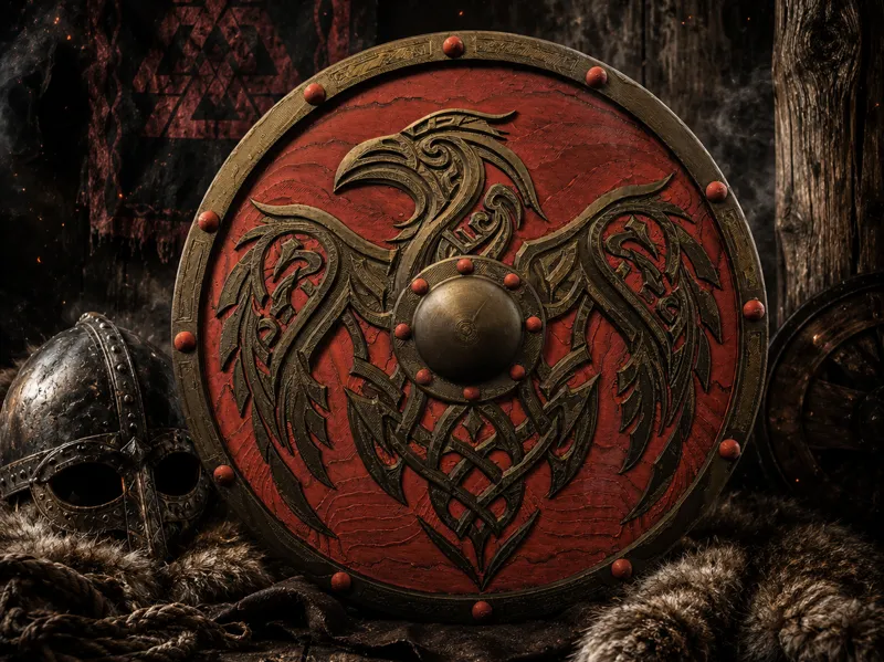 Ravenborn Shield – Wikinger Wandschild