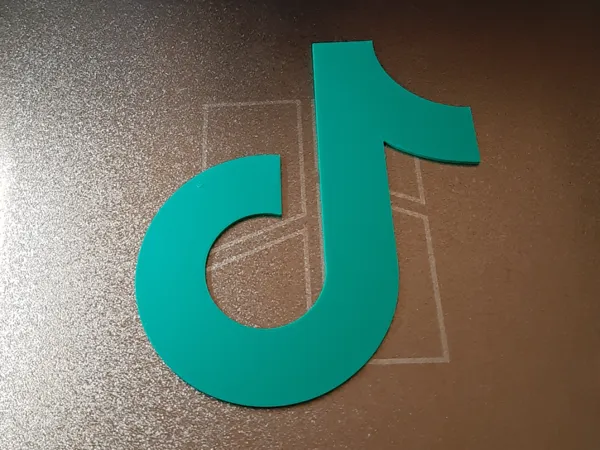 Pochoir logo TikTok