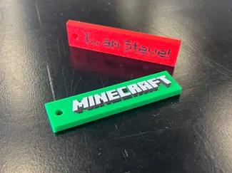Minecraft - I... am Steve! - Keychain