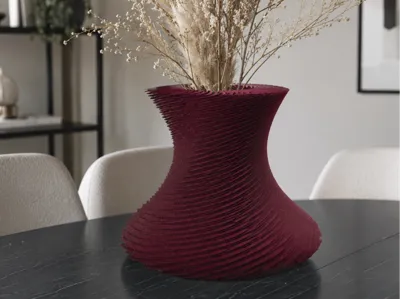 Sparkle twisted vase
