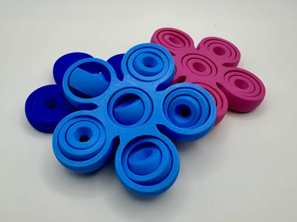 Fidget gyroscopique à cinq branches