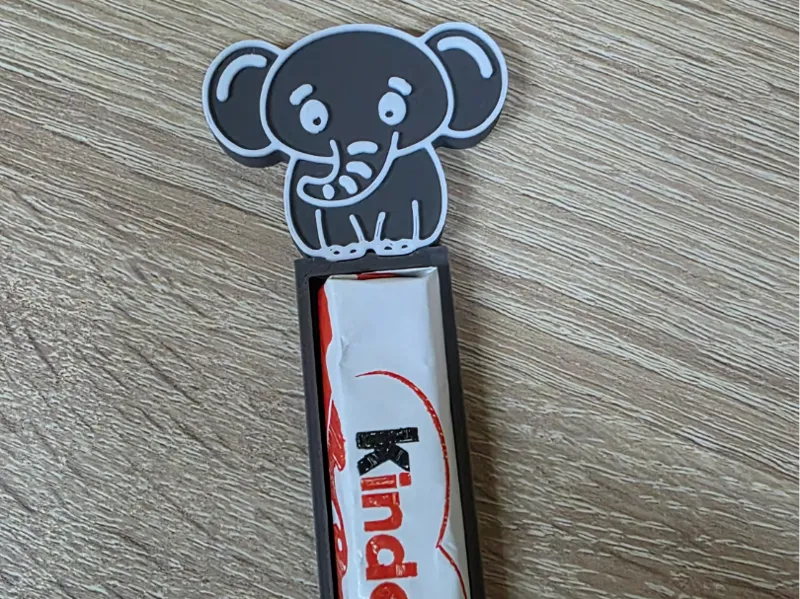 Elephant Merci & Kinder chocolate holder