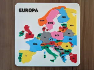 Map puzzle Europe