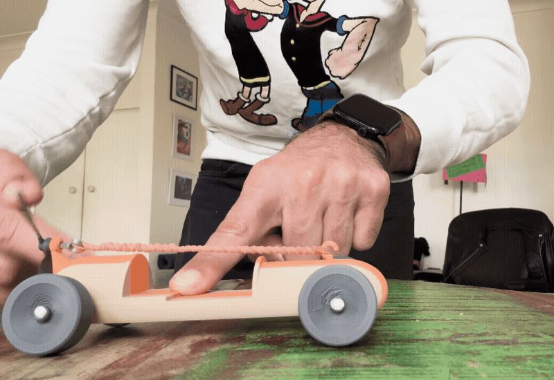 Rubber Propeller Derby Car