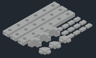 Pixel Light Holder w/Connectors