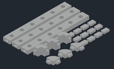 Pixel Light Holder w/Connectors