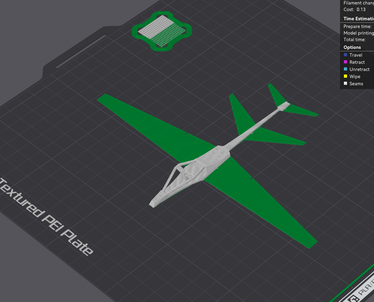 Miniatura 6 do modelo 3D 流隼—仅需3g创意滑翔机（Swift Falcon）