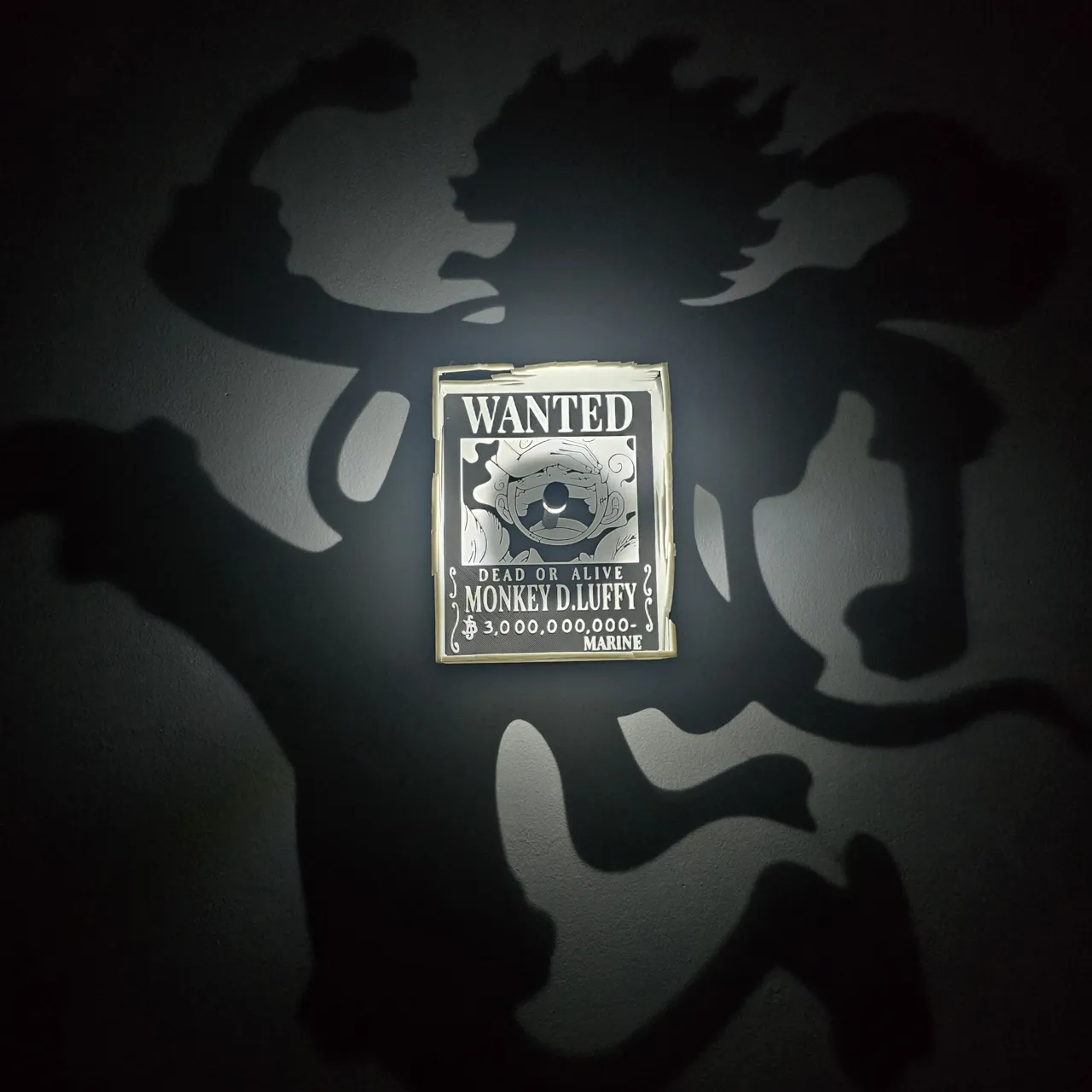 Lámpara de sombra Luffy Gear 5 view 2