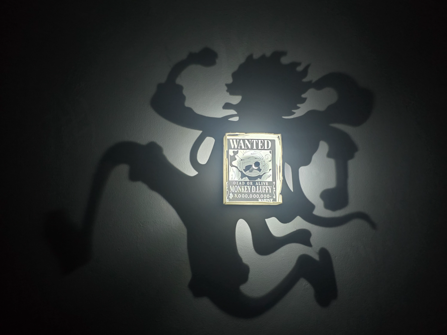Lámpara de sombra Luffy Gear 5