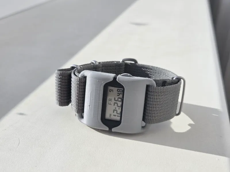 Pebble Style Casio Case