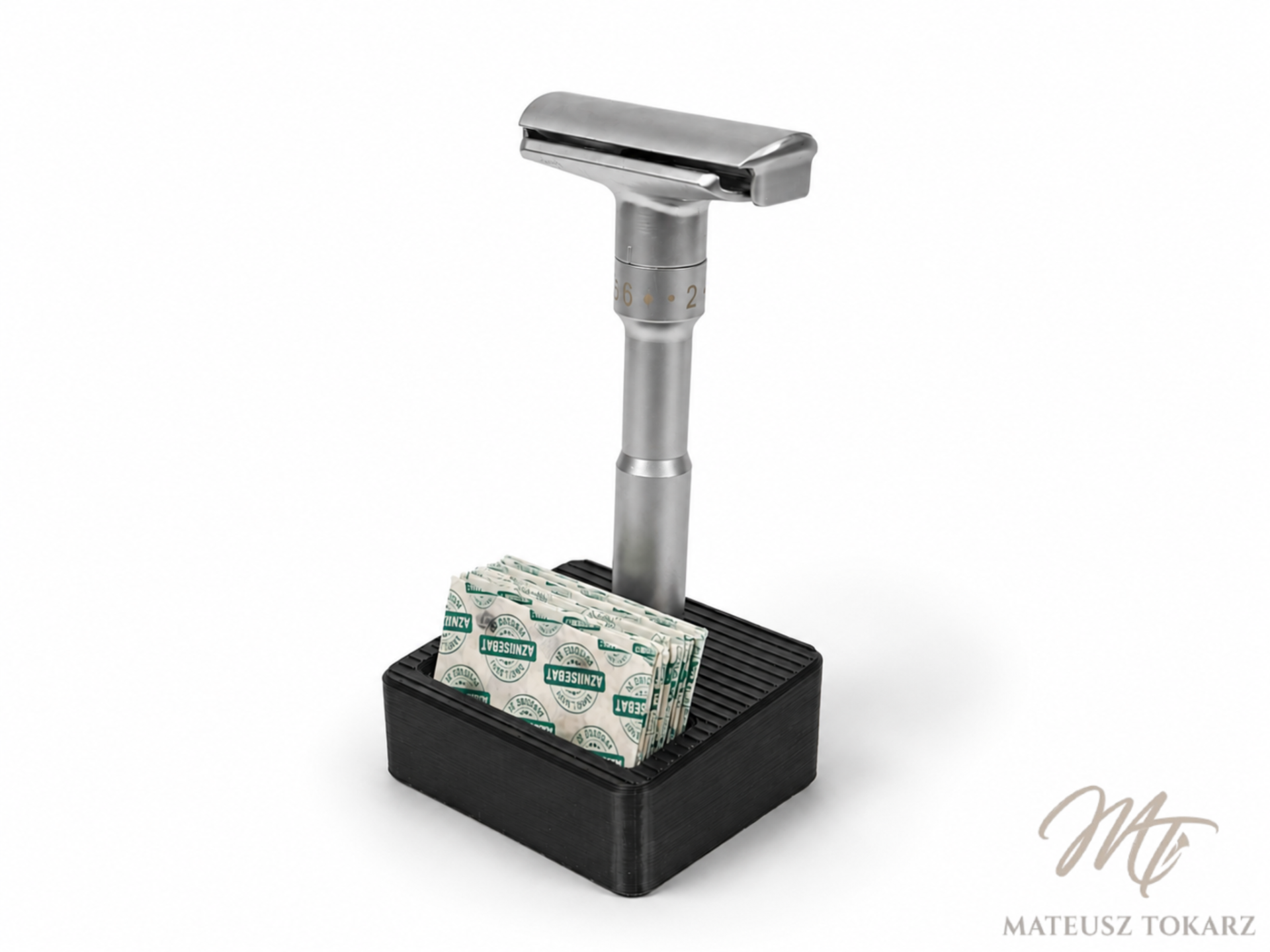 Classic Safety Razor & Blades Stand | Organizer