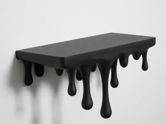 Melting Wall Shelf – Dripping Modern Shelf