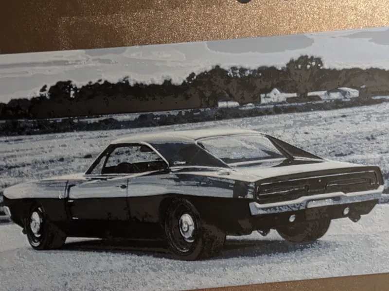 Dodge charger wall art