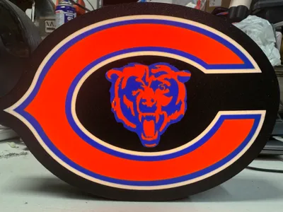 Chicago Bears Logo Light Box