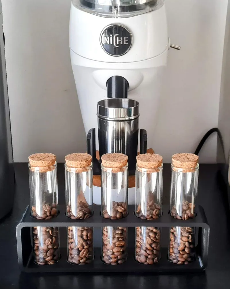 Glass Tubes Holder / Stand (Coffee Bean Cellar)