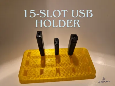 15-Slot USB Holder – Clean Desk Organizer