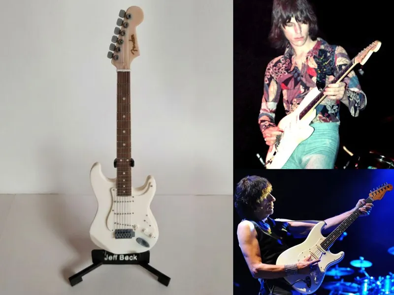 Guitar 17cm c/Cordas - Fender Strat Jeff Beck