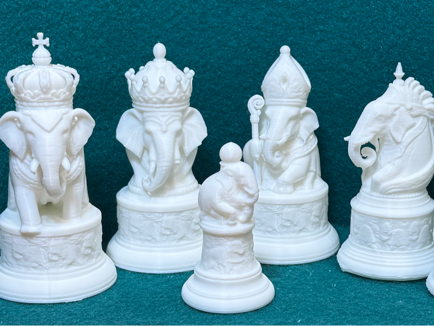 Elephant Theme Chess Set
