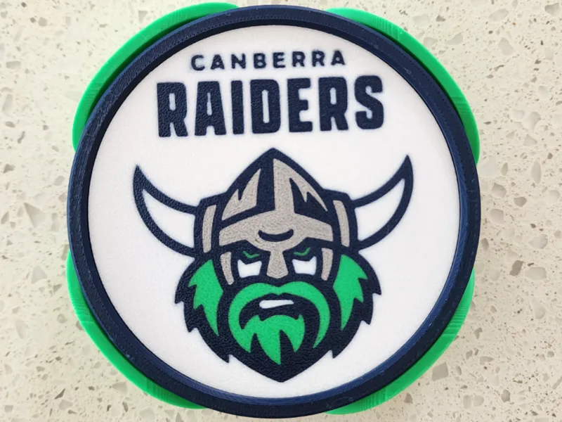 NRL Raiders Coasters (Fits Footy Field Tray)